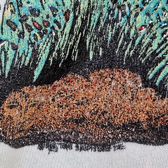 Vintage Native-American Sweatshirt Womens XL 22x23 Crop - Picture 11 of 16